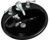 Kohler Ellington K-2906-4-7 Black Black Self-Rimming Lavatory with 4" Centers
