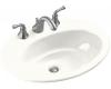 Kohler Thoreau K-2907-1-0 White Self-Rimming Lavatory with Single-Hole Faucet Drilling