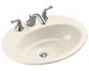 Kohler Thoreau K-2907-1-47 Almond Self-Rimming Lavatory with Single-Hole Faucet Drilling