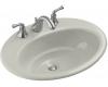 Kohler Thoreau K-2907-1-95 Ice Grey Self-Rimming Lavatory with Single-Hole Faucet Drilling