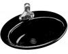 Kohler Thoreau K-2907-4-7 Black Black Self-Rimming Lavatory with 4" Centers