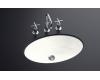 Kohler Thoreau K-2907-4U-0 White Undercounter Lavatory with Oversized 4" Centers