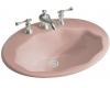 Kohler Larkspur K-2908-1-45 Wild Rose Self-Rimming Lavatory with Single-Hole Faucet Drilling