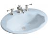 Kohler Larkspur K-2908-1-6 Skylight Self-Rimming Lavatory with Single-Hole Faucet Drilling