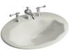 Kohler Larkspur K-2908-1-95 Ice Grey Self-Rimming Lavatory with Single-Hole Faucet Drilling