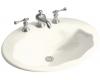 Kohler Larkspur K-2908-1-96 Biscuit Self-Rimming Lavatory with Single-Hole Faucet Drilling