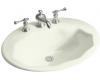 Kohler Larkspur K-2908-1-NG Tea Green Self-Rimming Lavatory with Single-Hole Faucet Drilling