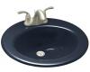 Kohler Radiant K-2917-1-52 Navy Self-Rimming Lavatory with Single-Hole Faucet Drilling