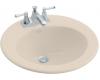 Kohler Radiant K-2917-1L-55 Innocent Blush Self-Rimming Lavatory with Single-Hole Faucet and Left-Hand Soap Dispenser Hole Drillings