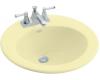 Kohler Radiant K-2917-1L-Y2 Sunlight Self-Rimming Lavatory with Single-Hole Faucet and Left-Hand Soap Dispenser Hole Drillings
