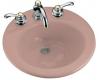 Kohler Radiant K-2917-8-45 Wild Rose Self-Rimming Lavatory with 8" Centers