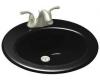 Kohler Radiant K-2917-8-7 Black Black Self-Rimming Lavatory with 8" Centers