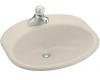 Kohler Providence K-2929-1-47 Almond Self-Rimming Lavatory with Single-Hole Faucet Drilling