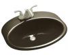 Kohler Providence K-2929-4-KA Black n Tan Self-Rimming Lavatory with 4" Centers