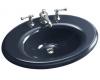Kohler Revival K-2950-1-52 Navy Self-Rimming Lavatory with Single-Hole Faucet Drilling