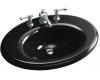 Kohler Revival K-2950-1-7 Black Black Self-Rimming Lavatory with Single-Hole Faucet Drilling