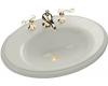 Kohler Revival K-2950-1-95 Ice Grey Self-Rimming Lavatory with Single-Hole Faucet Drilling