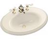 Kohler Revival K-2950-8-47 Almond Self-Rimming Lavatory with 8" Centers
