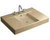 Kohler Traverse K-2955-1-33 Mexican Sand Top and Basin Lavatory with Single-Hole Faucet Drilling