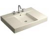 Kohler Traverse K-2955-1-47 Almond Top and Basin Lavatory with Single-Hole Faucet Drilling