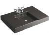 Kohler Traverse K-2955-1-58 Thunder Grey Top and Basin Lavatory with Single-Hole Faucet Drilling