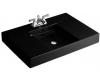 Kohler Traverse K-2955-1-7 Black Black Top and Basin Lavatory with Single-Hole Faucet Drilling