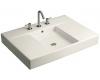 Kohler Traverse K-2955-1-96 Biscuit Top and Basin Lavatory with Single-Hole Faucet Drilling