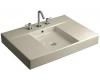 Kohler Traverse K-2955-1-G9 Sandbar Top and Basin Lavatory with Single-Hole Faucet Drilling