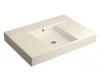 Kohler Traverse K-2955-47 Almond Top and Basin Lavatory with No-Hole Faucet Drilling