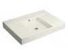 Kohler Traverse K-2955-58 Thunder Grey Top and Basin Lavatory with No-Hole Faucet Drilling