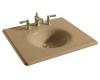 Kohler Iron/Impressions K-3048-1-33 Mexican Sand 25" Cast Iron One-Piece Surface and Integrated Lavatory with Single-Hole Faucet Drilling