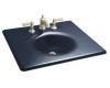 Kohler Iron/Impressions K-3048-1-52 Navy 25" Cast Iron One-Piece Surface and Integrated Lavatory with Single-Hole Faucet Drilling