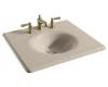 Kohler Iron/Impressions K-3048-1-55 Innocent Blush 25" Cast Iron One-Piece Surface and Integrated Lavatory with Single-Hole Faucet Drilling