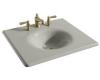 Kohler Iron/Impressions K-3048-1-95 Ice Grey 25" Cast Iron One-Piece Surface and Integrated Lavatory with Single-Hole Faucet Drilling