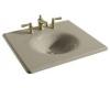 Kohler Iron/Impressions K-3048-1-G9 Sandbar 25" Cast Iron One-Piece Surface and Integrated Lavatory with Single-Hole Faucet Drilling