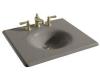 Kohler Iron/Impressions K-3048-1-K4 Cashmere 25" Cast Iron One-Piece Surface and Integrated Lavatory with Single-Hole Faucet Drilling