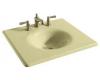 Kohler Iron/Impressions K-3048-1-Y2 Sunlight 25" Cast Iron One-Piece Surface and Integrated Lavatory with Single-Hole Faucet Drilling