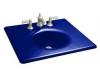 Kohler Iron/Impressions K-3048-4-30 Iron Cobalt 25" Cast Iron One-Piece Surface and Integrated Lavatory with 4" Centers