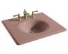 Kohler Iron/Impressions K-3048-4-45 Wild Rose 25" Cast Iron One-Piece Surface and Integrated Lavatory with 4" Centers