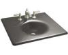 Kohler Iron/Impressions K-3048-4-58 Thunder Grey 25" Cast Iron One-Piece Surface and Integrated Lavatory with 4" Centers