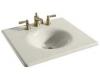 Kohler Iron/Impressions K-3048-4-96 Biscuit 25" Cast Iron One-Piece Surface and Integrated Lavatory with 4" Centers