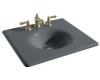 Kohler Iron/Impressions K-3048-4-FT Basalt 25" Cast Iron One-Piece Surface and Integrated Lavatory with 4" Centers