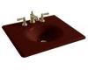 Kohler Iron/Impressions K-3048-4-RR Ember 25" Cast Iron One-Piece Surface and Integrated Lavatory with 4" Centers