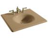 Kohler Iron/Impressions K-3048-8-33 Mexican Sand 25" Cast Iron One-Piece Surface and Integrated Lavatory with 8" Centers