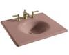 Kohler Iron/Impressions K-3048-8-45 Wild Rose 25" Cast Iron One-Piece Surface and Integrated Lavatory with 8" Centers
