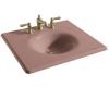 Kohler Iron/Impressions K-3048-8-45 Wild Rose 25" Cast Iron One-Piece Surface and Integrated Lavatory with 8" Centers