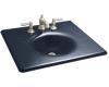 Kohler Iron/Impressions K-3048-8-52 Navy 25" Cast Iron One-Piece Surface and Integrated Lavatory with 8" Centers