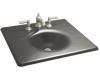 Kohler Iron/Impressions K-3048-8-58 Thunder Grey 25" Cast Iron One-Piece Surface and Integrated Lavatory with 8" Centers