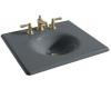 Kohler Iron/Impressions K-3048-8-FT Basalt 25" Cast Iron One-Piece Surface and Integrated Lavatory with 8" Centers