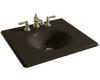 Kohler Iron/Impressions K-3048-8-KA Black n Tan 25" Cast Iron One-Piece Surface and Integrated Lavatory with 8" Centers